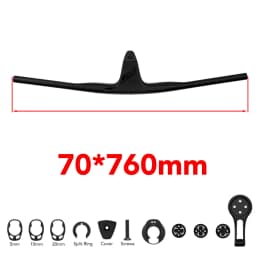 RACE Full Carbon Fibre Internal Cable Integrated Cockpit -17°,50mm-90mm MTB/Cross Handlebar For XC With Mount,Steerer 28.6mm