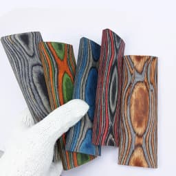 1piece DIY Knife Handles Making Material Wood Blanks Color Wood Handle Parts Grips Slingshot Handle Patch Material