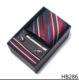 High Grade Holiday Gift Box Brand 8 cm Blue Paisley Tie Handkerchief Cufflink Set Men Necktie Clothing Accessories Birthday Gift