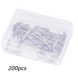 50/100/200Pcs 38MM T Pin Needles Wig Making T Pins for Blocking Knitting T-Pins Stainless Steel