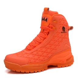 New High Quality Leather Men's Work Boots High Help Men Desert Combat Boots Outdoor Non-slip Hiking Shoes Men Motorcycle Boots