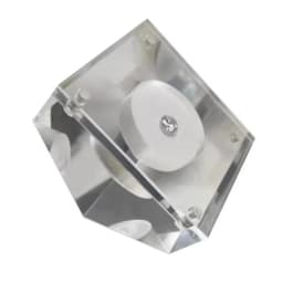 Clear Diamond Storage Box Transparent Loose Gemstone Jewelry Display Stand Gems Organizer Bare Stone CVD IGI Zircon Show Box