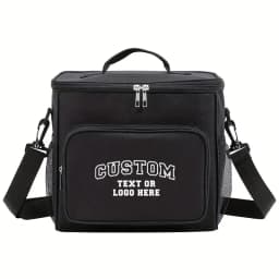 Customized Flower Letter Name Reusable Lunch Bags for Women Large Cold Preservation Insulated with Adjustable Shoulder Strap