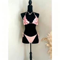 3 Pcs Shell Swimsuit Bikini with Skirt Swimwear Swimsuit Women Separates Push Up Swimwear Swimsuit Bathing Suit