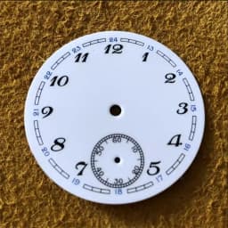 NEW Enamel Watch Dial 37MM 6 o'clock Seconds Dial Plate For ETA 6498/ST3621 manual mechanical movement Watch Repair Accessories
