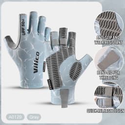 Fingerless Fishing Gloves are designed for Men and Women Fishing,Boating,Kayaking,Hiking,Running,Cycling Gloves