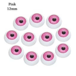 10pcs 12/20mm Funny Plastic Doll Safety Eyes For Animal Toy Puppet Making Dinosaur For Bjd Doll Round Eyes DIY Craft Accessories