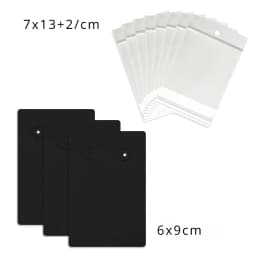 50 Pcs 6X9cm New Pattern Rectangle Earrings Jewelry Display Kraft Paper Card With Or Without Bags Wholesale Packaging Supplier