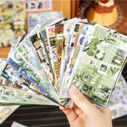20 Pcs Die cut Stickers book Retro Cartoon Decorative handmade Scrapbooking supplies Diary Sticker Japanese Stationery Stickers