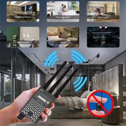 Professional RF Signal Detector Anti-spy Hidden Camera Detect Lens WiFi Signal GPS Tracker Finder GSM Audio Bug Finder Scanner
