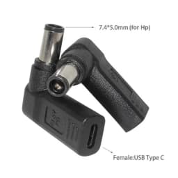 USB 3.1 Type C USB-C to DC Power Adapter PD Emulator Trigger Plug Connector Converter for Asus Hp Dell Acer Notebook Pc