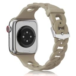 Silicone Strap for Apple Watch Band 44mm 40mm 45mm 41mm 42mm 38mm Accessories Gourmette Bracelet iWatch Series 12 6 5 4 3 SE 7