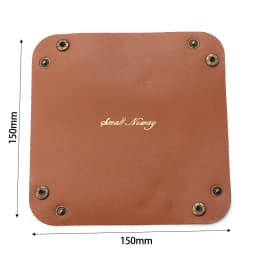 1 Pcs Nordic PU Leather Storage Box Desktop Storage Tray Jewelry Cosmetic Key Stuff Storage Basket Folding Table Organizer Case
