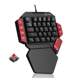 MageGee One-Handed Mini Mechanical Gaming Keyboard – 35 Keys, Hot-Swappable, Backlit, Wired for PC Laptop Desktop