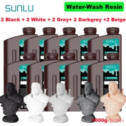 SUNLU 10KG Standard / Water-Wash / Water Wash ABS LIKE 3D Resin 1KG/Bottle 405nm UV Resin For Most SLA/DLP/LCD 3D Printer 1kg