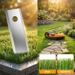 Stainless Steel Cutting For Blades with For Titanium Gold Finish and Matching Galvanized Screws for Parkside Robotic Mowers