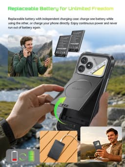 Rugged Smartphone Android 16 Cubot KingKong Dura, Up to 32GB RAM +256GB ROM, 6.88-Inch 120Hz Screen, IP68&IP69&MIL-STD-810H, NFC