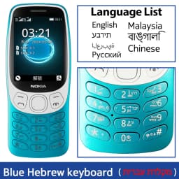 Nokia 3210 4G Feature Phone Bluetooth 5.0 FM Radio Dual SIM 2.4" Type-C Port 1450mAh Bettery Push-button Mobile Phone New