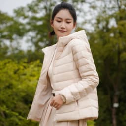 BOSIDENG New 90% Down Jacket for Women Light Jacket Hooded Jacket