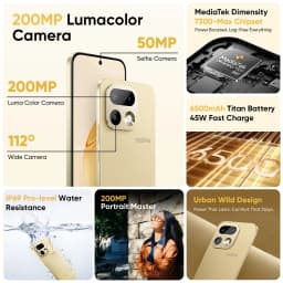 New Launch EU Version realme 16 Pro 5G Smartphone 200MP LumaColor Camera 6500nit AMOLED Display 6500mAh Battery 45W Charge