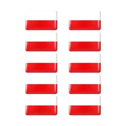 10pcs Epoxy Sweden Flags Sticker Car Interior Decoration Decal for VOLVO S40 S60 S80 S90 XC40 XC60 XC70 XC90 V40 V60 V70 Badge