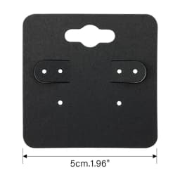 50pcs 5x5cm Paperboard Stud Earrings Cards Display Earrings Hooks Holders Organizers Hang Tag For Diy Jewelry Packaging Making