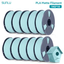 SUNLU PLA Matte 10KG1.75mm ±0.03mm 1KG/2.2LBS 3D Printer Filament PLA High Transparency Fast 2-7 Days Delivery RoHS Reach