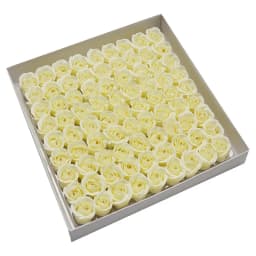 81pcs Three-Layer No Flower Base Rose Soap Flower Head Decoration Flower Box Wedding Bouquet Valentine'S Day Artificial Flower