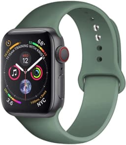 Strap For Apple Watch band 45mm 44mm 41mm 42mm 40mm 49mm 38mm Silicone correa bracelet iWatch series 9 8 5 4 3 8 6 SE 7 Ultra