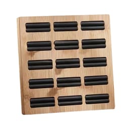 1pc, Bamboo Ring Storage Tray, Used for Jewelry, Earrings, Ring Storage and Arrangement