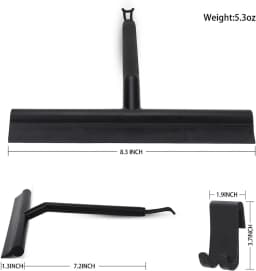 Shower Squeegee for Glass Door Shower Wall Scraper Cleaner With Silicone Holder Bathroom Mirror Wiper Scraper Glass Cleaning