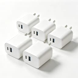 Dual Port PD Fast Charger AU Plug, USB-C + USB-A Wall Charger Adapter for iPhone, Samsung, Android Phones & Tablets