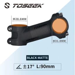 Toseek Stem MTB Carbon + Aluminum Mtb Handlebar Stem Bike Power 31 8mm Bicycle Handlebar Table 10 17 25 35 Degree Stem Bike Part
