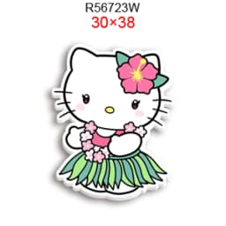 Hello Cat 10pcs/lot San Resin Planar Transparent Glitter Acrylic Flatback for Charms DIY Bow Craft Supplies Phone Case Decor