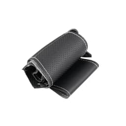 Braids on Steering Wheel For Mazda 3 Axela CX-30 CX30 2019 2020 Car Inteiror Steering Wheel Perforated Microfiber Leather Cover