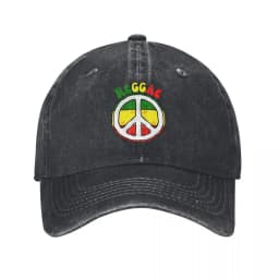 Get Up Stand Up Reggae Rasta Baseball Cap Vintage Distressed Denim Washed Bob Marley Snapback Hat Unisex Adjustable Fit Cap