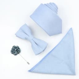 New Solid Color Cotton Men Tie Set Super Soft Suede Necktie Bowtie Suit Vintage Pink Blue Grey For Groom Business Wedding Party