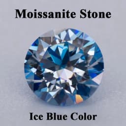 Moissanite Stone Round Cut Rainbow Purple Color DIY Charms Jewelry Making Ring Necklace Earrings Main Materials Certificate