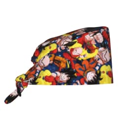 Custom DBZ Goku Japan Comic Cleaning Working Cap Cool Men Women Saiyan Scrub Cap Surgicals Hat Nurse Scrubs Hat For Dentist