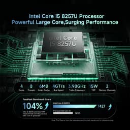 Bmax B6 Turbo Mini Pc 16Gb Ram 512Gb Rom Intel I5 8257U Windows 11 Wifi 6 Intel Iris Plus Graphics 645 HDMI Dp USB
