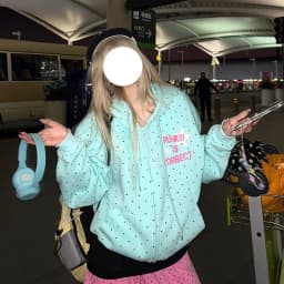 Y2K American 2000s Vintage Teal Turquoise Polka Dot Sweatpants Women Wide Leg Baggy Joggers Drawstring Elastic Lounge Pants
