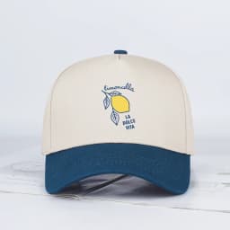 "Limoncello La Dolce Vita" Lemon Print Baseball Cap Adjustable Unisex Italian Summer Sun Hat