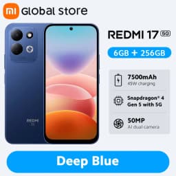 Global Version Redmi 17 5G Smartphone 128GB/256GB ROM Snapdragon® 4 Gen 5 CPU 50MP Camera 7500mAh 45W Charging 6.9" Display 120H