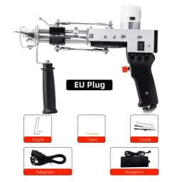 Upgrade 2 In 1 Tufting Gun Both Cut Pile And Loop Pile Electric Carpet Tufting Gun Hand Gun Carpet Weaving Flocking Machines