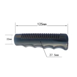2Pcs Wheelbarrow Rubber Handles, Round Tubes Black Replacement Universal Handles PVC Anti-slip Handle Cover Industrial Tool Part