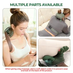 foreverlily Shoulder Neck Massager 4D Bionic Kneading Massage Shawl Neck Back Waist Leg Body Muscles Massage 3 Mode