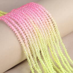 125 Pieces Spinel Bead Crystal Beads Loose Exquisite appearance DIY Jewelry Making Bracelet Necklace Accessories 3mm Length 38cm