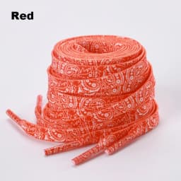 1 Pair Flat Paisley Cashew Flower Shoelaces, Gradient Colorful Creative Replacement Shoestrings, Unisex Shoe Laces for Sneakers