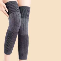 Unisex Winter Knit Plush Knee Braces Exercise Protection Velvet Knee Pads Warm Material Sleeve Pain Relief Ski Cycling Running