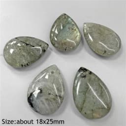 Water Drop Shape Stone Charms Faceted Amazonite Pendant Natural Gems Crystal Charms For Jewelry Making DIY Necklace 13x18mm